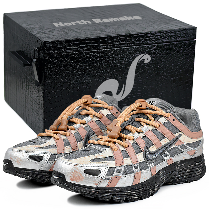 Nike P 6000 Abrasion Resistant Slip Resistant Abrasion Resistant Slip Resistant Low top Running Shoes Unisex Pink Gray