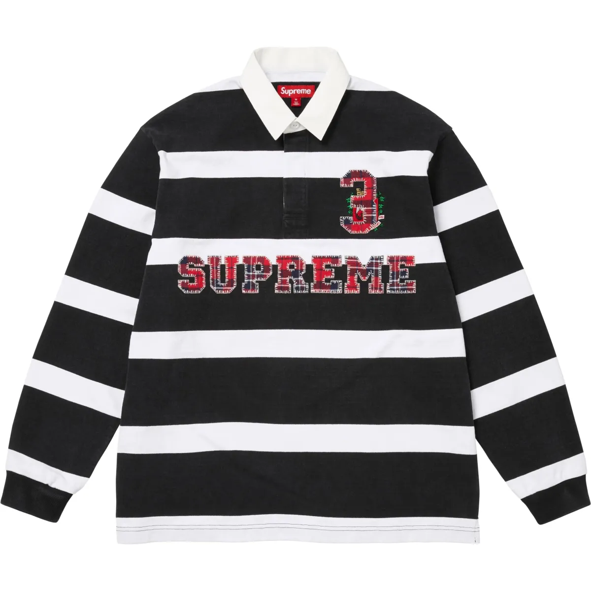 Supreme FW25 WEEK1 Stripe Rugby Jersey Unisex