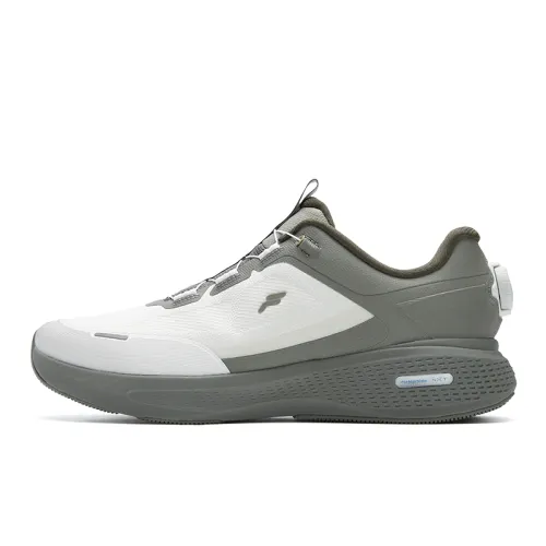FILA NUVOLE 3 Cushioning Abrasion Resistant Coverage Running Shoes Men's Lily White Red Brown Vetiver