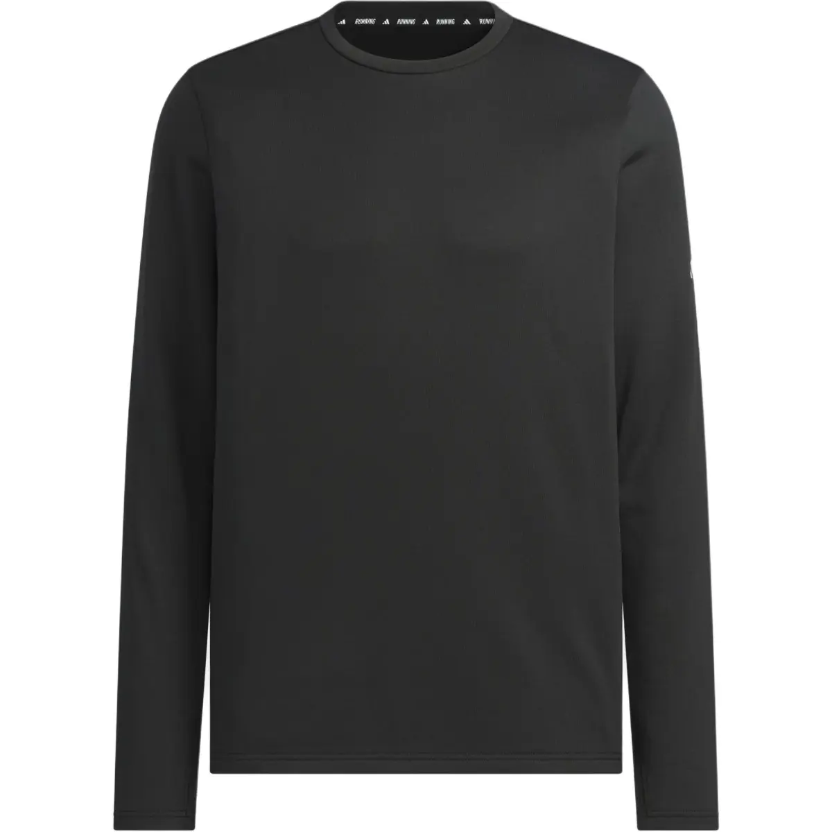 Adidas Running T-Shirts Unisex Black/Dark Silver Gray Moderate Straight Fit