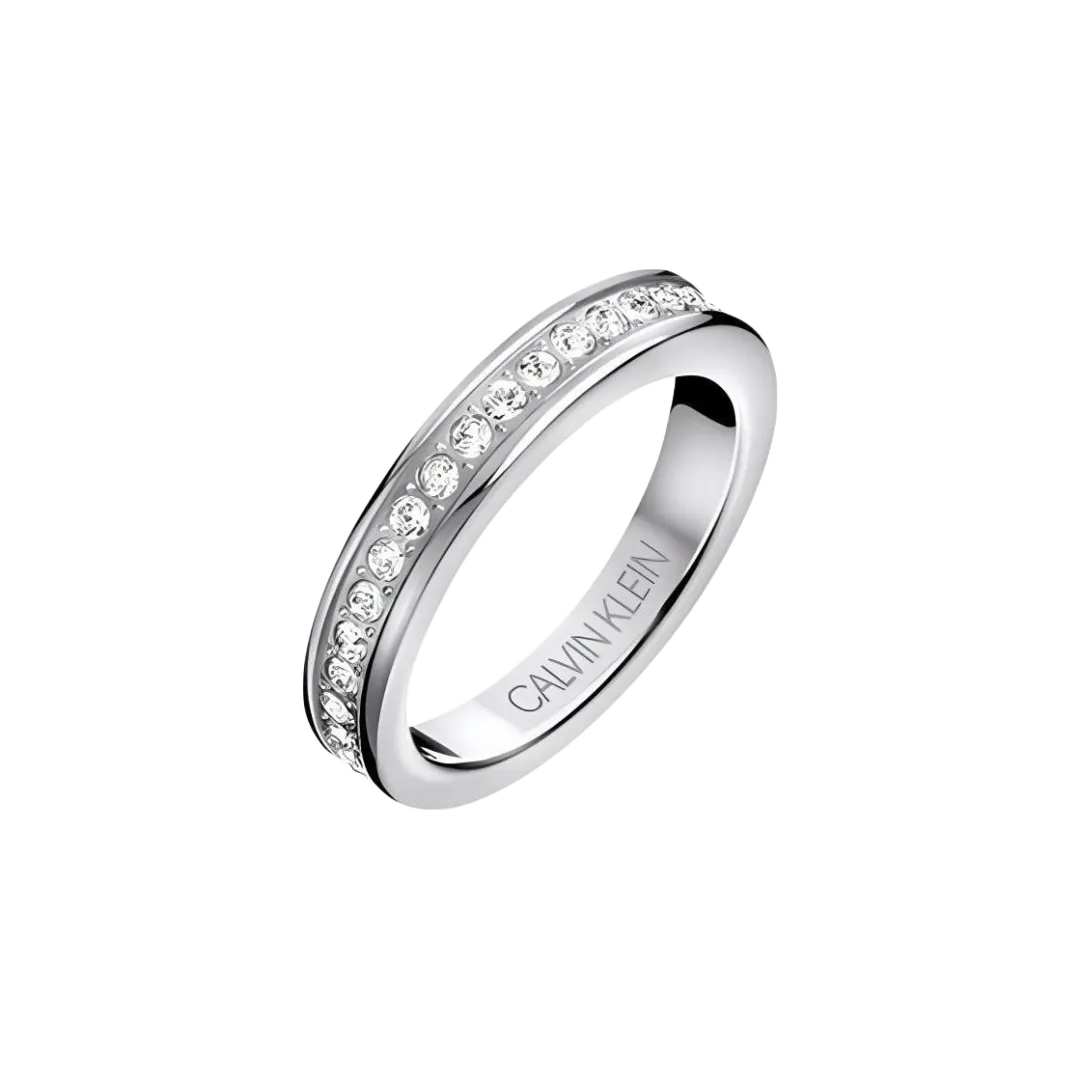 CALVIN KLEIN 316 Stainless Steel Rings Unisex Silver