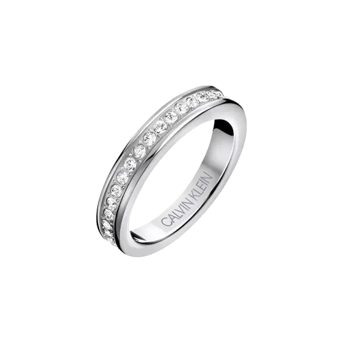 CALVIN KLEIN 316 Stainless Steel Rings Unisex Silver