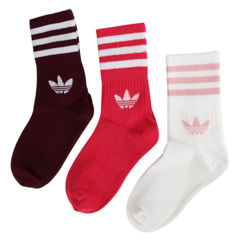 Adidas Originals MID CUT CRW SCK Crew Socks Unisex 3 Pack