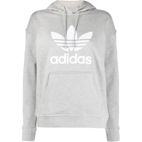 Adidas Originals Trefoil logo-print hoodie