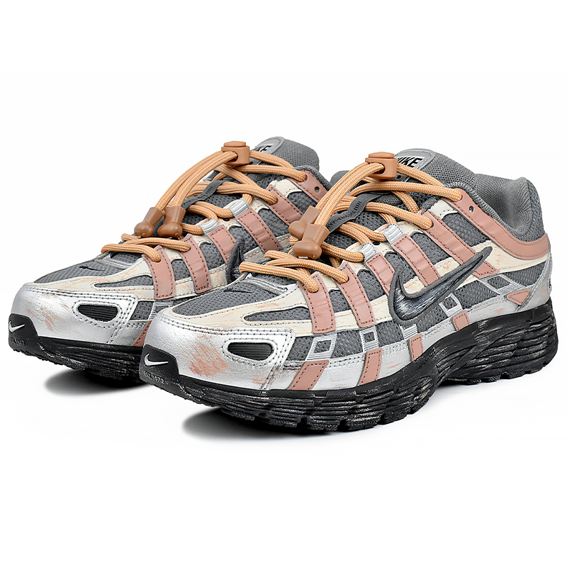 Nike P 6000 Abrasion Resistant Slip Resistant Abrasion Resistant Slip Resistant Low top Running Shoes Unisex Pink Gray