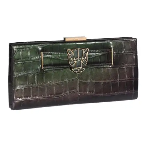 CARTIER PANTHÈRE Crocodile Leather Shoulder Bag, Crossbody Bag, Clutch Women's Rainbow Green