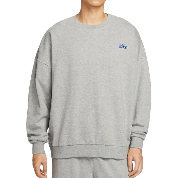 Nike Club Sweatshirts Men's Gray Crew Neck Moderate