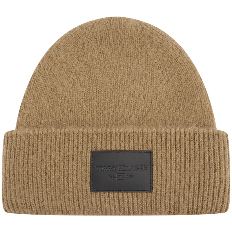 Tommy Hilfiger Sheep Wool Beanies Men's Khaki