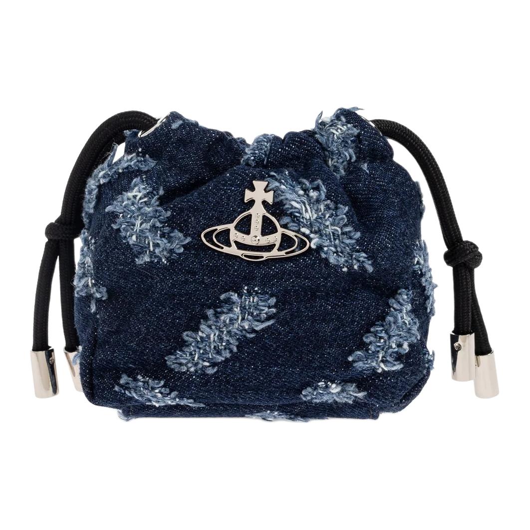 Женская сумка Vivienne Westwood Nano Hilary (синяя)
