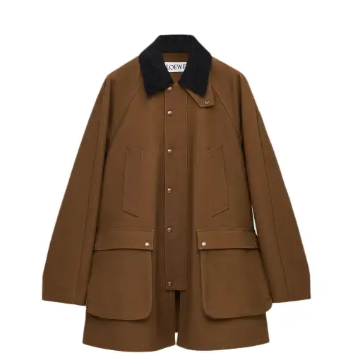 Loewe corduroy-collar jacket