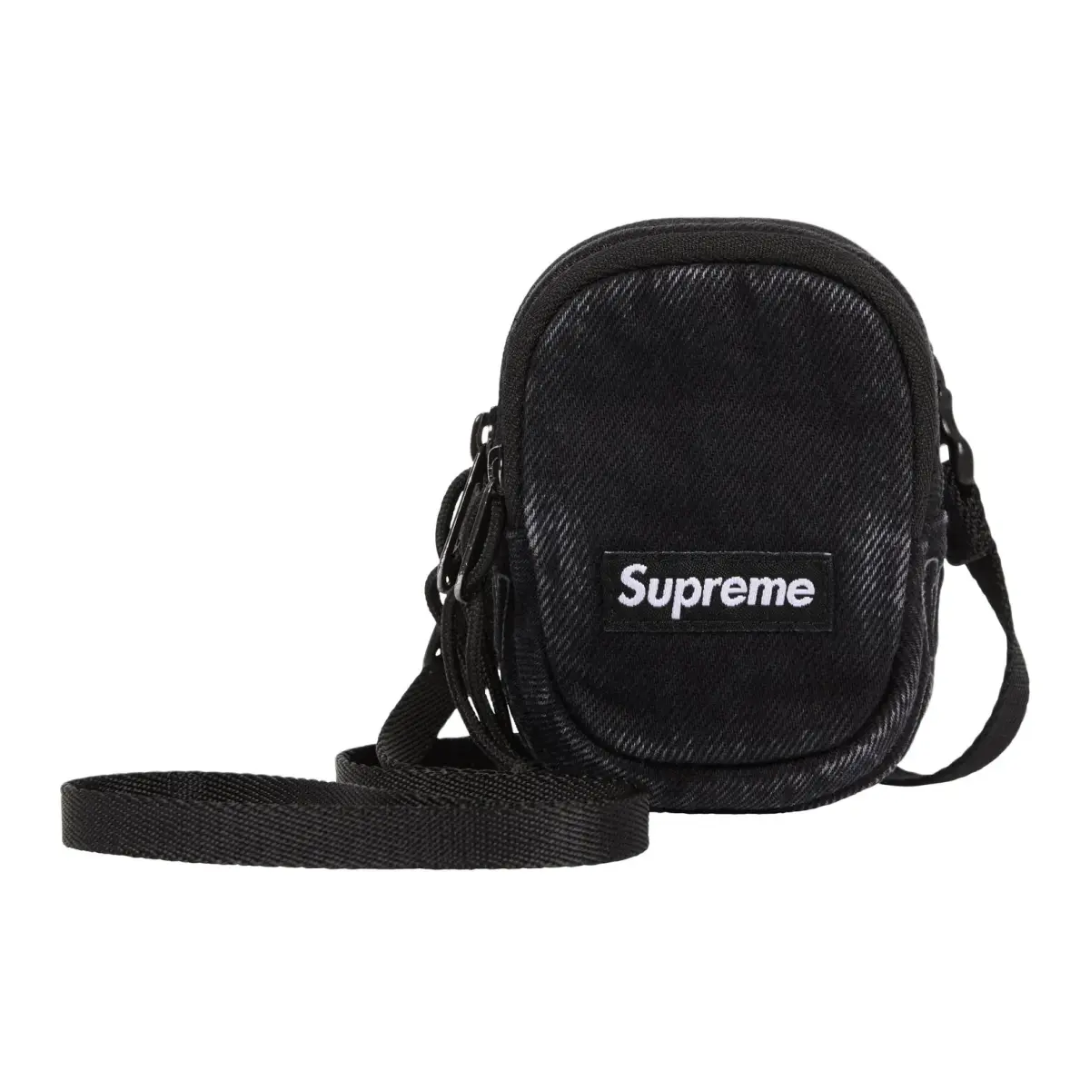 Supreme Denim Crossbody Bag, Shoulder Bag Mini Unisex Black