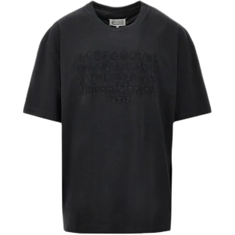 Maison Margiela Numbers-Motif Crewneck T-Shirt