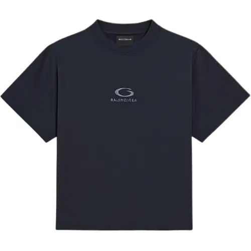 Balenciaga Drop Shoulder Sleeve T Shirt Women's Regular Fit