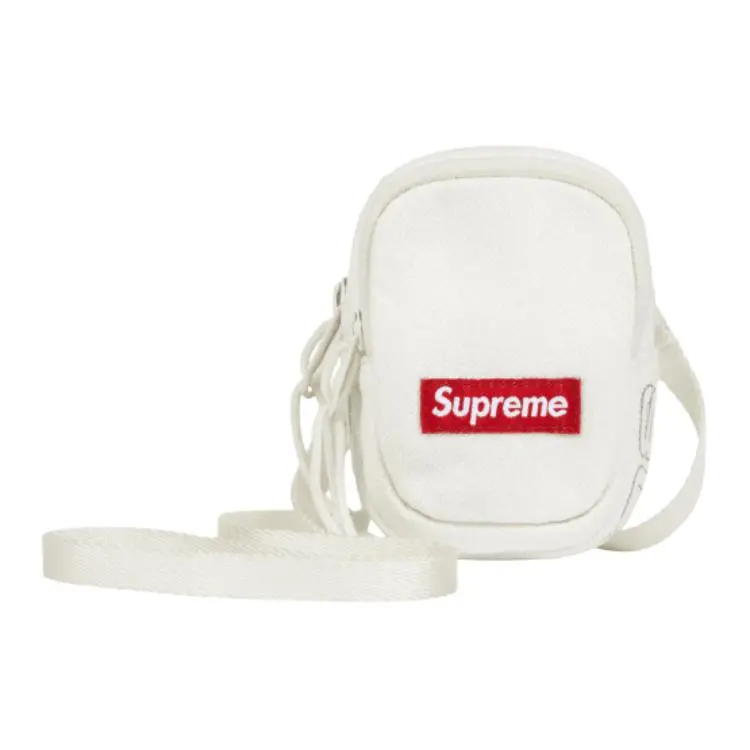 Supreme Denim Crossbody Bag, Shoulder Bag Mini Unisex White