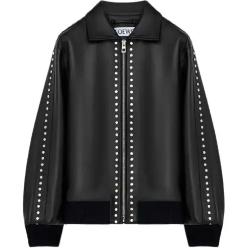 LOEWE FW25 Leather Jacket Men's