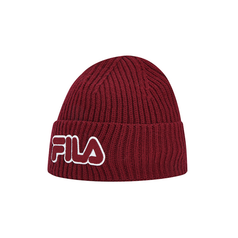 Женская шапка Fila Originale (бордовая)