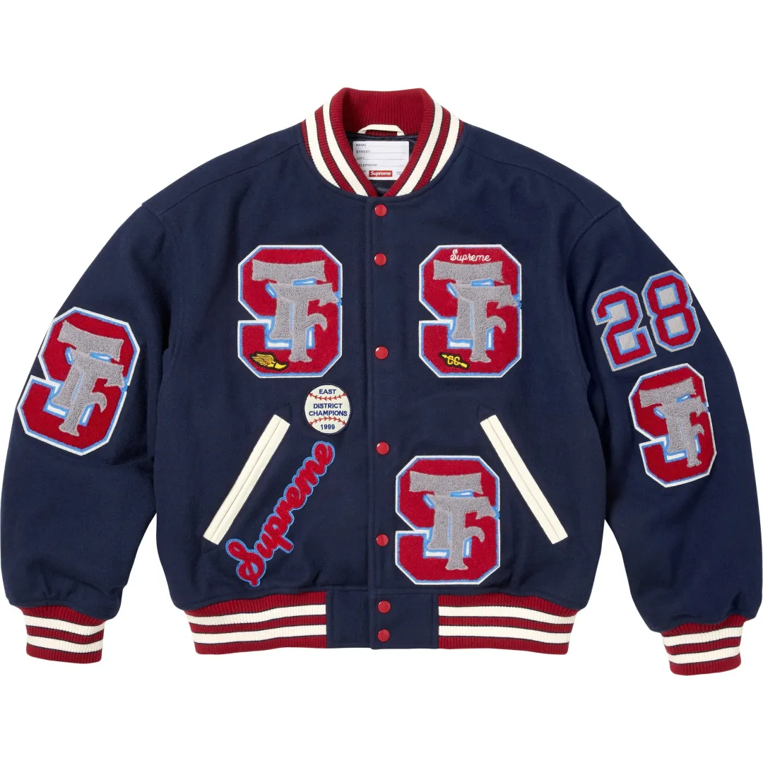 Supreme FW25 Drill Team Varsity Jacket Jackets & Coats Unisex
