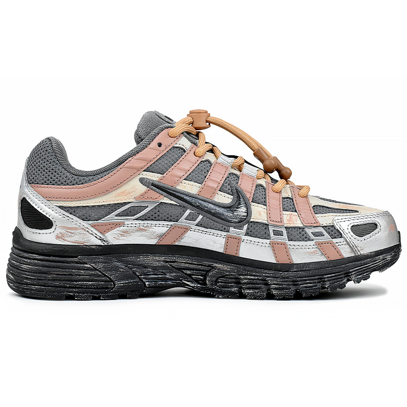 Nike P 6000 Abrasion Resistant Slip Resistant Abrasion Resistant Slip Resistant Low top Running Shoes Unisex Pink Gray