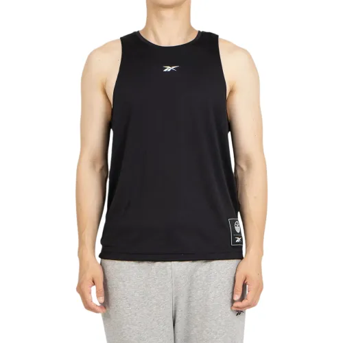 Reebok Basketball Jerseys Men's Black Moderate