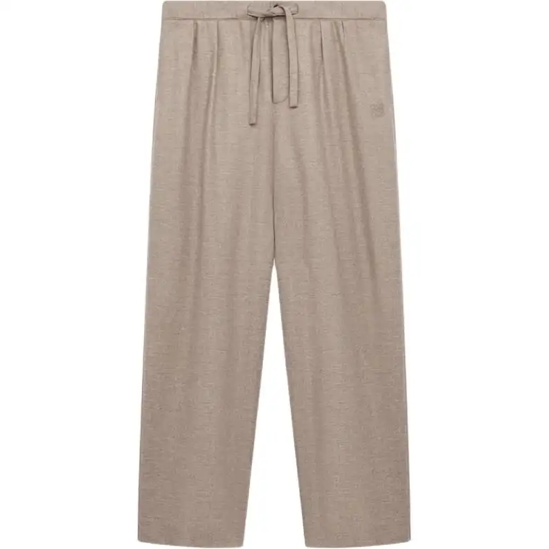 LOEWE Casual Pants Men's Beige Moderate Straight Fit Pants