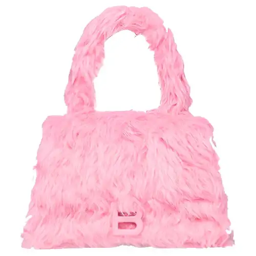 Balenciaga Plush Shoulder Bag, Crossbody Bag, Handbag Women's Pink