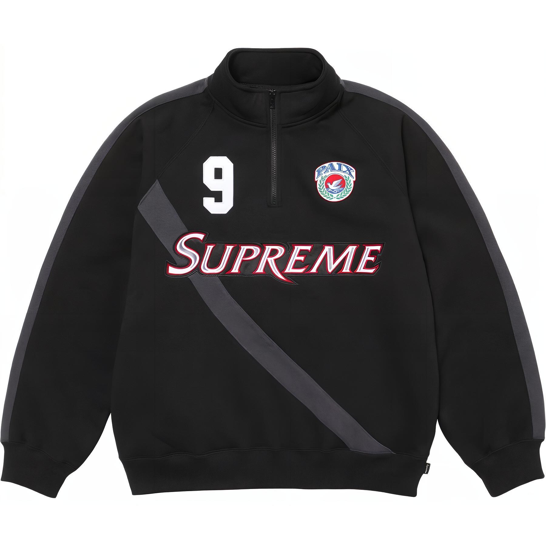 Толстовка Supreme EQUIPÉ HALF ZIP SWEATSHIRT (разноцветная)