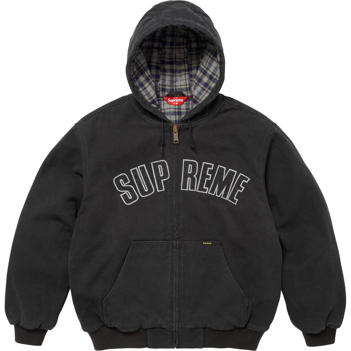 Supreme FW25 WEEK1 Reflective Arc Hooded Work Jacket Unisex