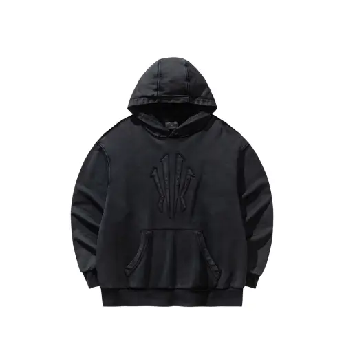 ANTA Sweatshirts Unisex Basic Black 4 Hooded Moderate