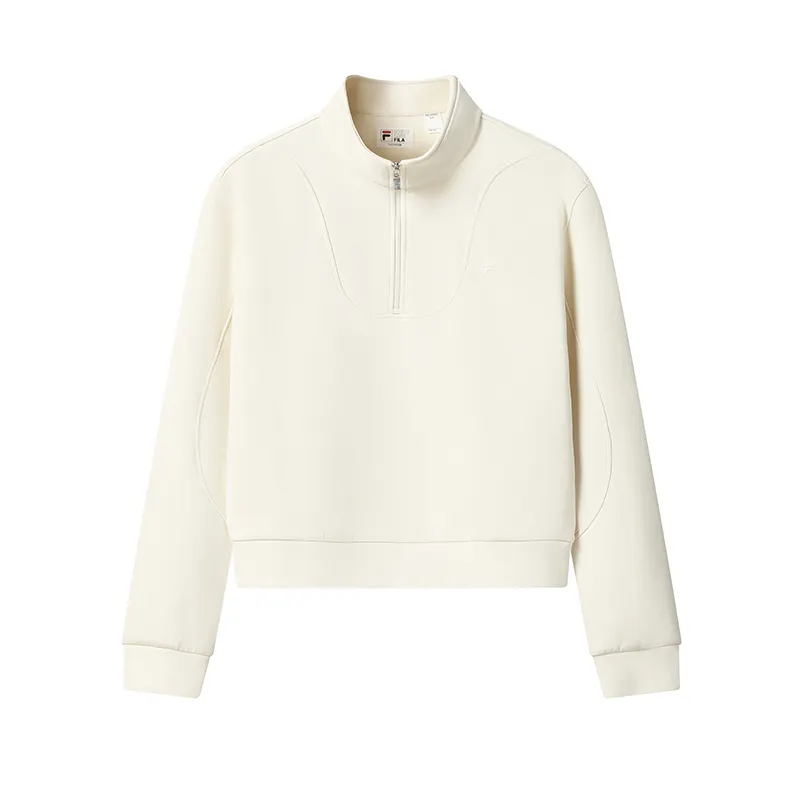 FILA WHITE Sweatshirt Women's Ice Cream White