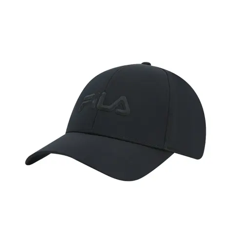 FILA Fila Fitness fitness series classic fashion trend leisure sports versatile adjustable spandex (polyurethane elastic fiber) polyester fiber baseball cap men's style black