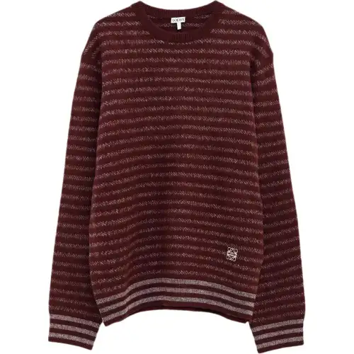 Loewe Blurred Effect Striped Jumper