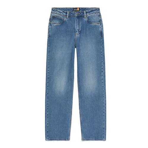 Timberland Jeans Women's Blue Moderate Straight Fit Pants