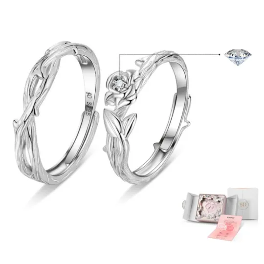 SOFTDORA 925 Sterling Silver 999 Fine Silver Students Ring Sterling Silver Unisex