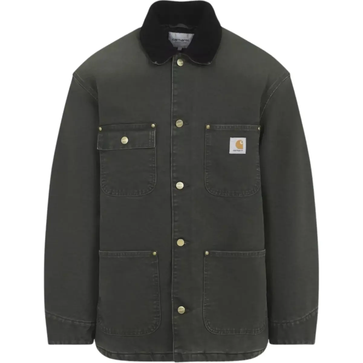 Carhartt Wip corduroy-collar cotton jacket