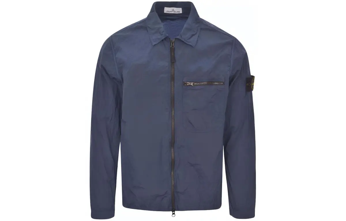 STONE ISLAND Jacket Men's Gray Blue
