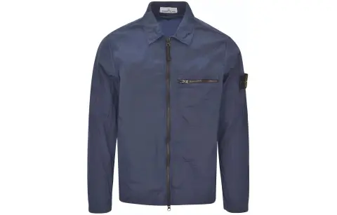 STONE ISLAND Jacket Men's Gray Blue