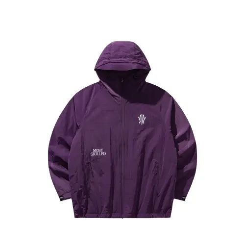 ANTA Jackets Unisex Purple Sand Color 2 Hooded Moderate Other