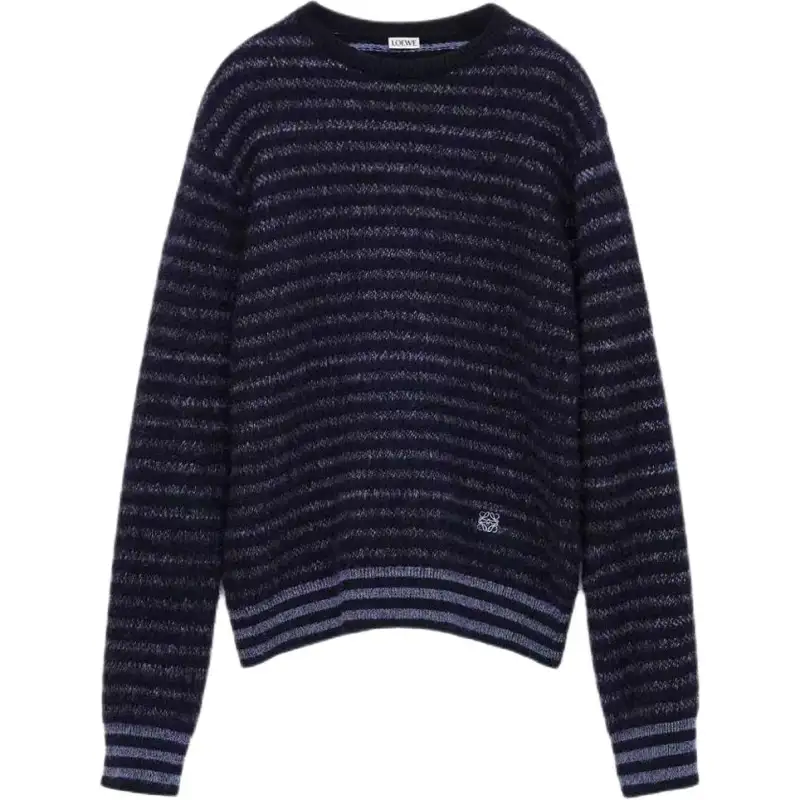Loewe Blurred Effect Striped Jumper
