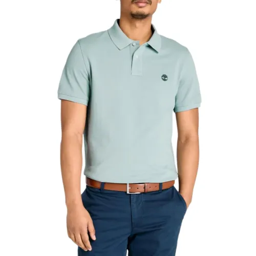 Timberland Polo Shirts Men's Mint Green Lapel Moderate