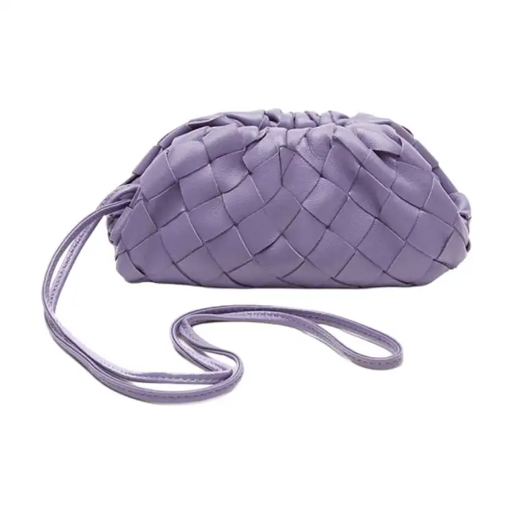 Bottega Veneta Intrecciato Sheepskin Coin Purse Women's Lavender, Purple