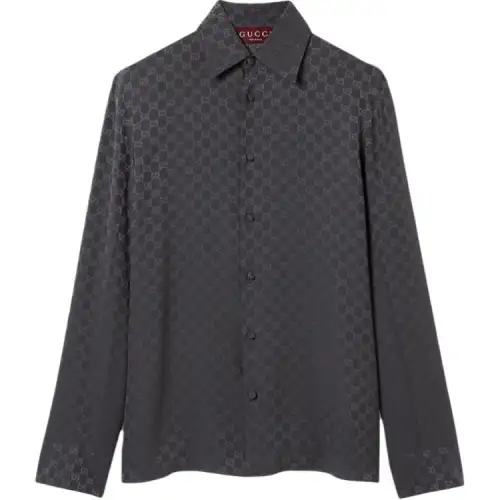 GUCCI Gg Silk Jacquard Shirt