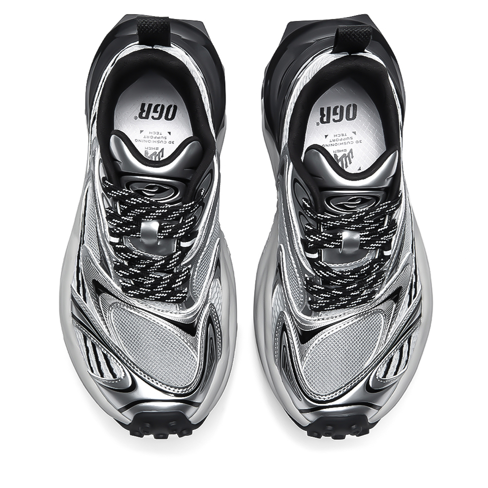 OGR Low top Running Shoes Unisex Rock Black