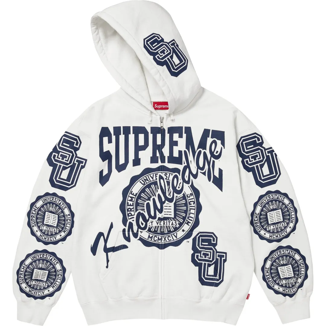 Supreme Knowledge Zip up Hoodie