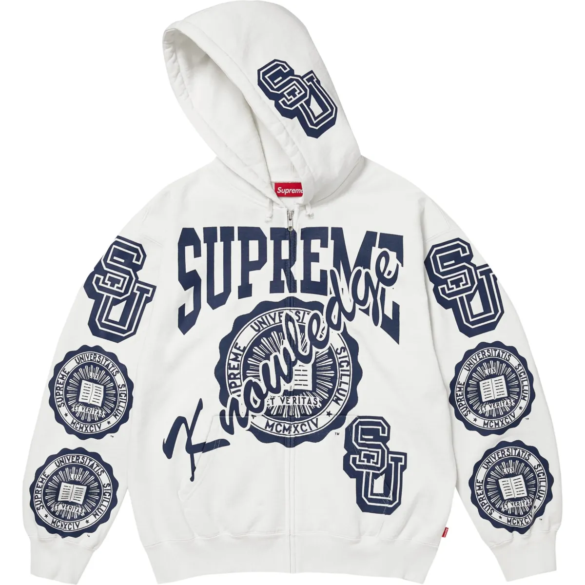 Supreme Knowledge Zip up Hoodie