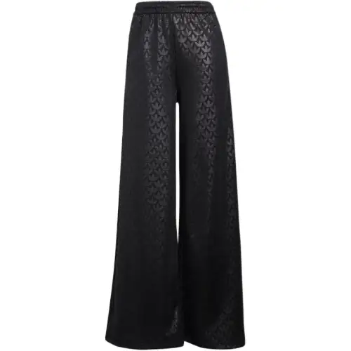 Adidas Originals Knitted Sweatpants Women's Black Moderate Wide Leg Pants