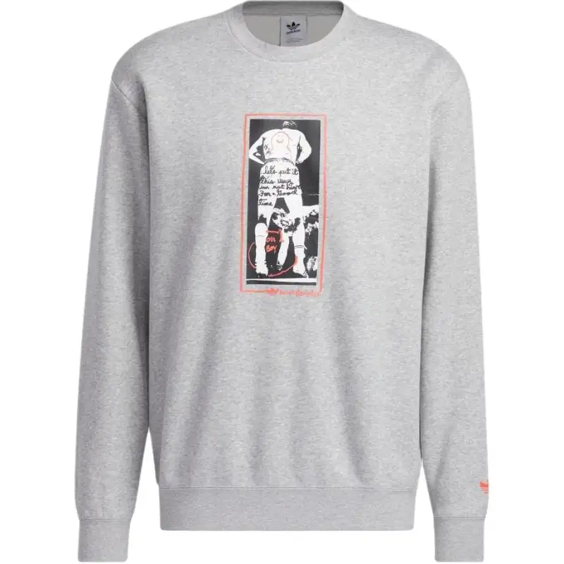 Adidas Originals Schmoofoil Sweatshirt Unisex Medium Gray