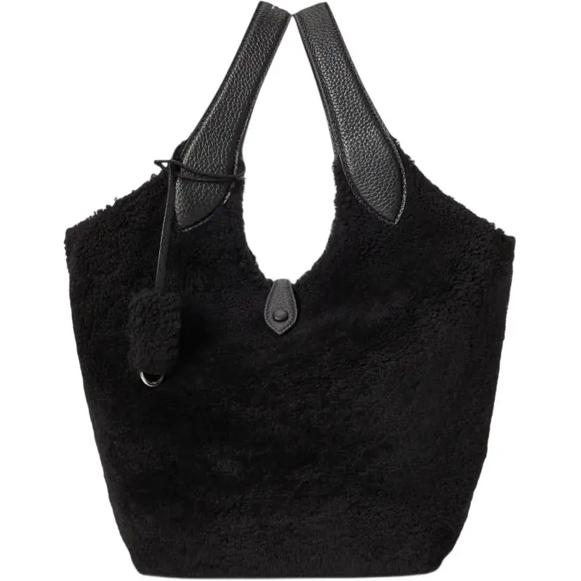 Polo Ralph Lauren Play shearling leather tote bag