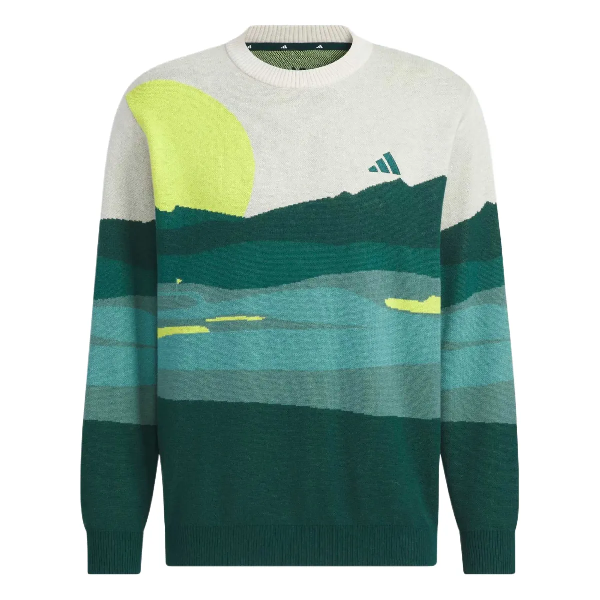 Adidas Sweaters Men's Green Crew Neck Moderate