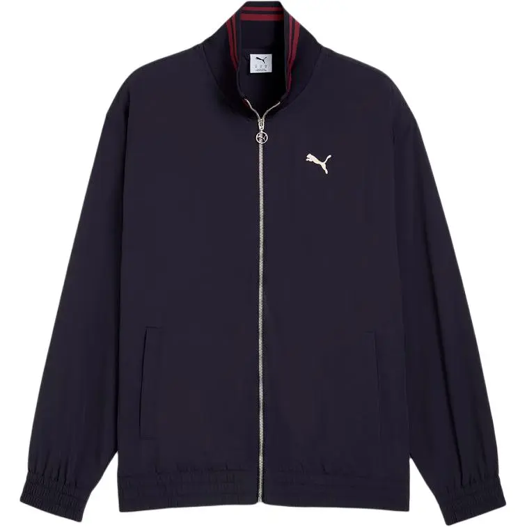 PUMA Jackets Unisex Navy Blue Stand Collar Moderate Other
