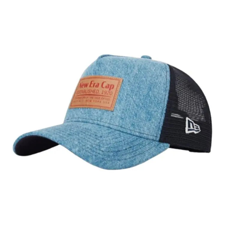 New Era Cotton Polyester Baseball Caps Unisex Denim Blue